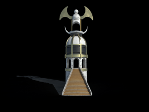 tower parapet and upgrade parapet Model 3D