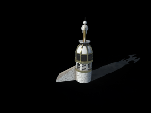 tower parapet and upgrade parapet Model 3D