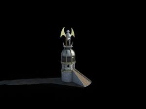 tower parapet and upgrade parapet Model 3D