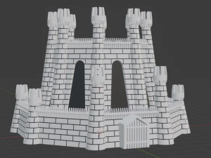 Heroes 3 dungeon castle 3d print 3D Print Model