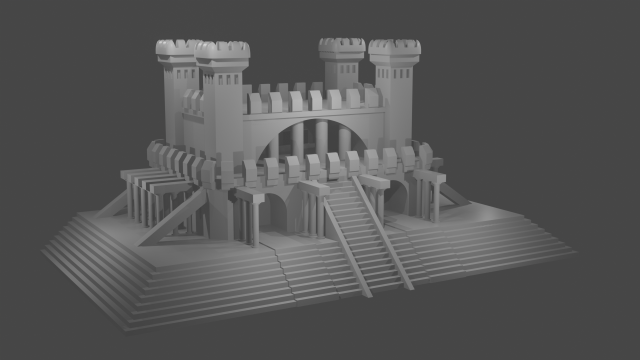 Heroes 3 inferno capitol 3d print 3D-printmodel .c4d .max .obj .3ds .fbx .stl .blend 