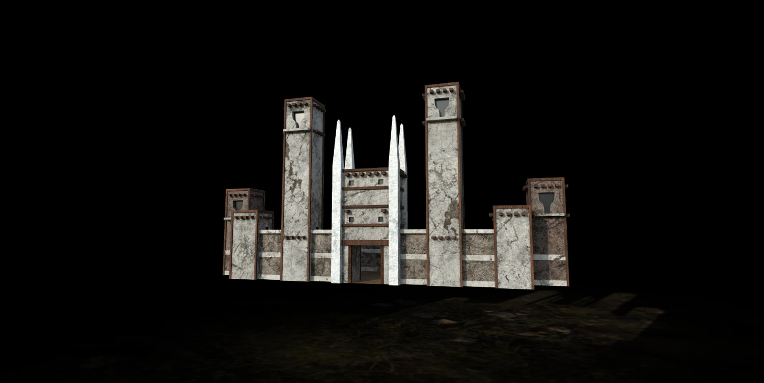 Heroes 3 Twierdza Zamek forgamelp Model 3D .c4d .max .obj .3ds .fbx .stl .blend 
