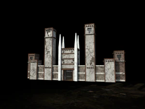 게임용 히어로즈 3 스트롱홀드 캐슬 3D 모델