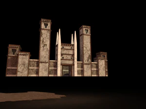 Heroes 3 Twierdza Zamek forgamelp Model 3D