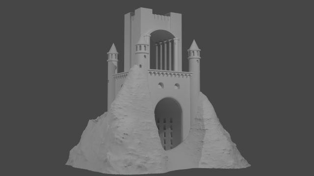 Heroes 3 castle griffin tower for3dprint 3D Baskı Modeli .c4d .max .obj .3ds .fbx .stl .blend 