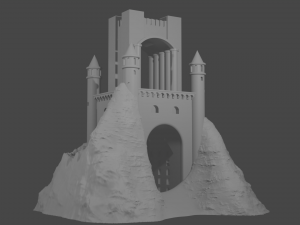 Heroes 3 castle griffin tower for3dprint 3D Baskı Modeli