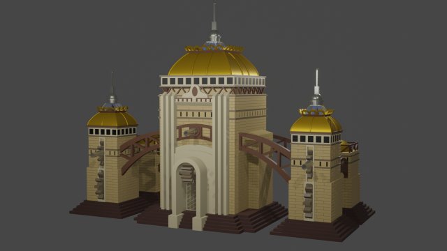 Heroes 3 factory castle 3d print 3Dプリントモデル .c4d .max .obj .3ds .fbx .stl .blend 