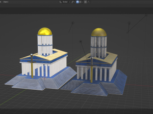 Heroes 3 Tower Cloud Temple forGame HPLP Modelo 3D