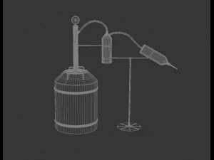 alcohol machine distillation cube 3D Model