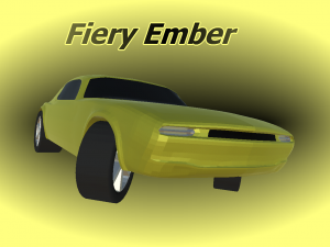 low poly cars - fiery pack Modèle 3D