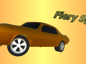 low poly cars - fiery pack Modèle 3D