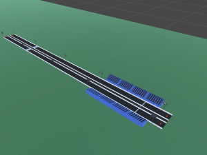 low poly drag strip 3D 模型