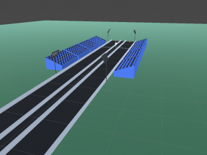 low poly drag strip 3D 模型