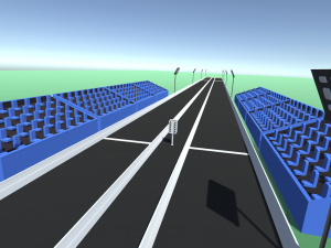 low poly drag strip 3D 模型