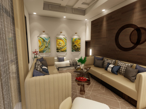 Arabic interior design 3D Model