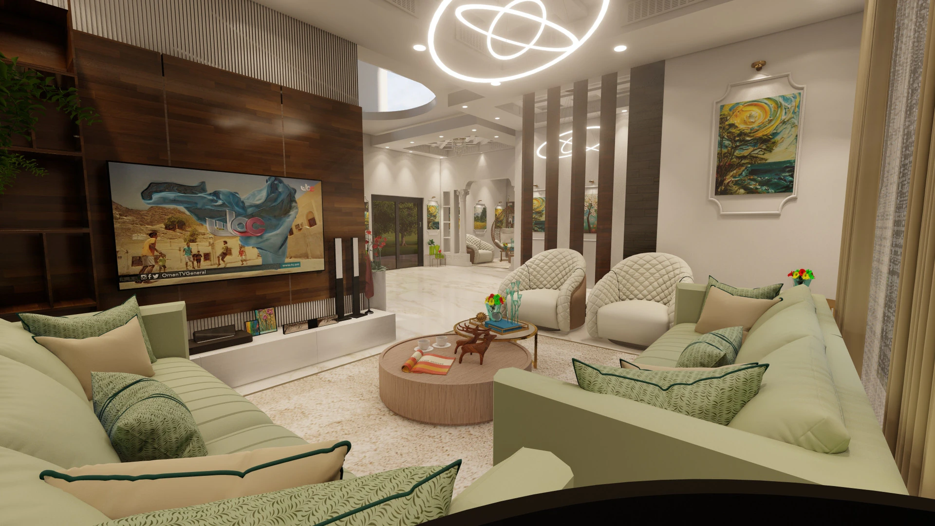 Arabic interior design 3D Model .c4d .max .obj .3ds .fbx .stl .blend 
