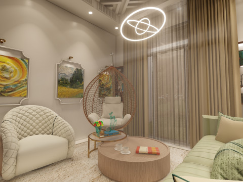 Arabic interior design 3D Model