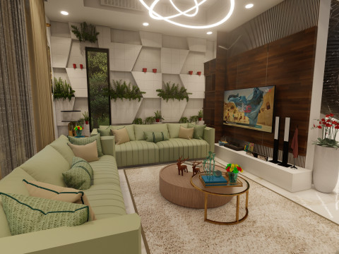 Arabic interior design 3D Model