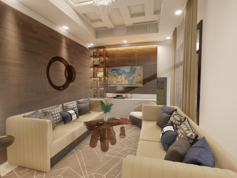 Arabic interior design 3D Model