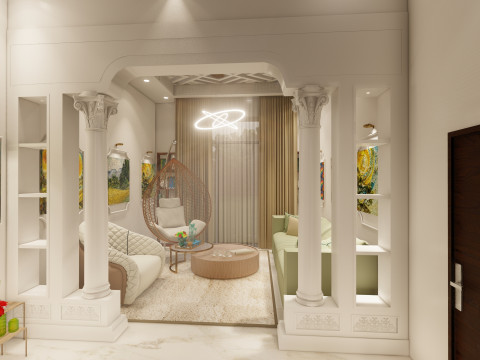 Arabic interior design 3D Model
