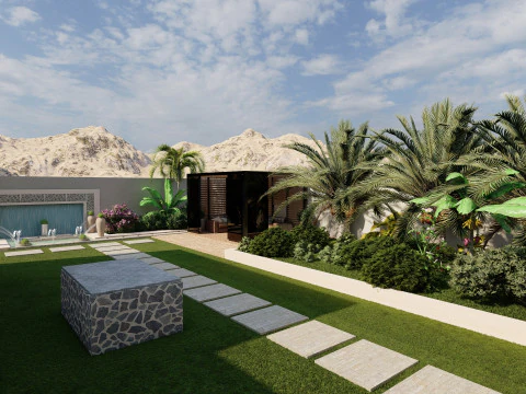 Tuin buitenhuis 3D Model