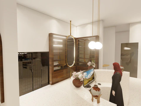 Интерьер женского салона 3D Модель