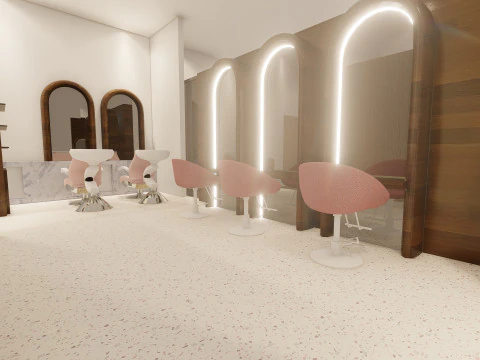 Интерьер женского салона 3D Модель