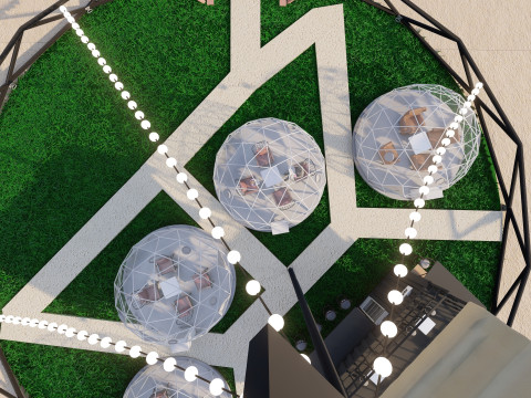 COFFEE SHOP GARDEN 3D Модель