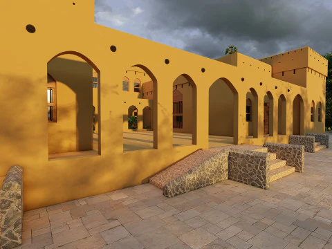 MAISON-FORT Modèle 3D
