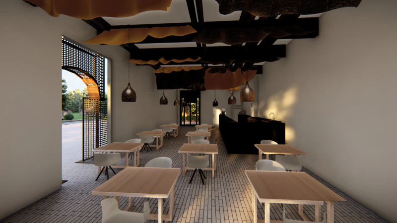 Кофейный магазин 3D Модель .c4d .max .obj .3ds .fbx .stl .blend