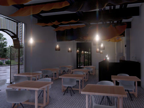 Кофейный магазин 3D Модель