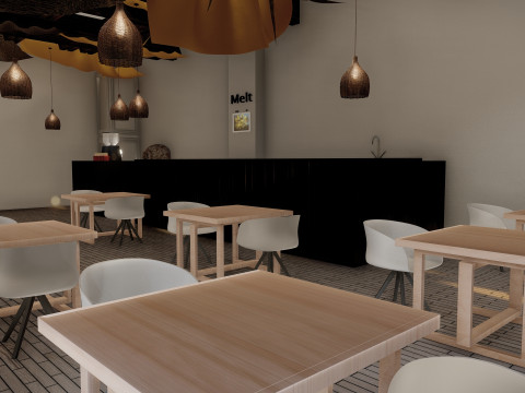 Cofe shop 3D 模型