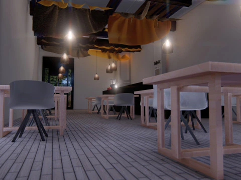 Кофейный магазин 3D Модель