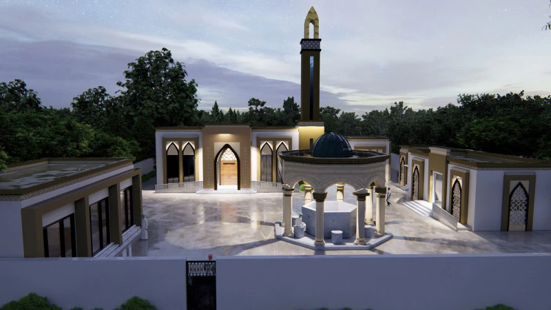 МЕЧЕТЬ И АБУЛЛЯЦИЯ 3D Модель .c4d .max .obj .3ds .fbx .stl .blend