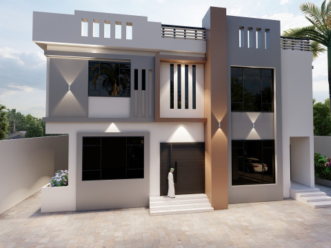 HOUSE EXTERIOR DESIGN 3D Model