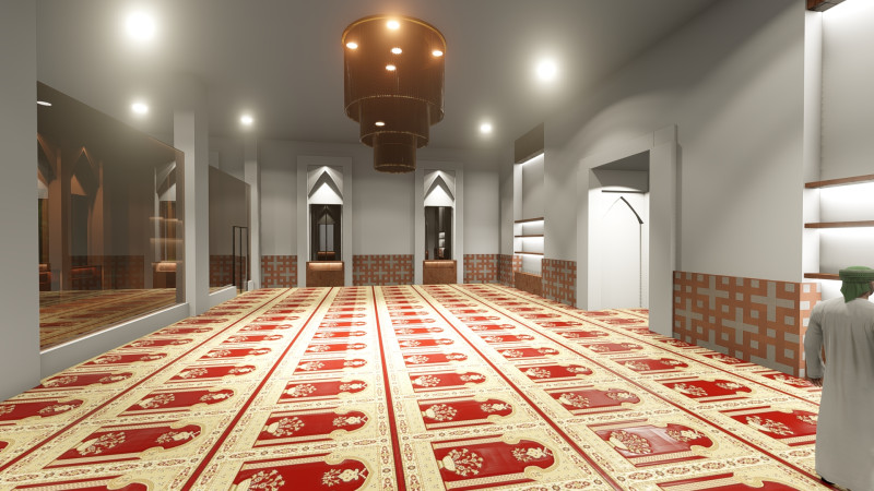 Interior design mosque Model 3D .c4d .max .obj .3ds .fbx .stl .blend 