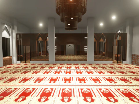 Дизайн интерьера мечети 3D Модель