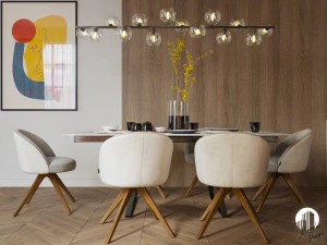 ruang tamu dan dapur 01 Model 3D