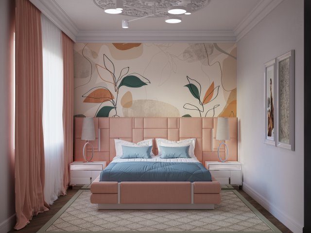 bedroom 01 Model 3D .c4d .max .obj .3ds .fbx .stl .blend 