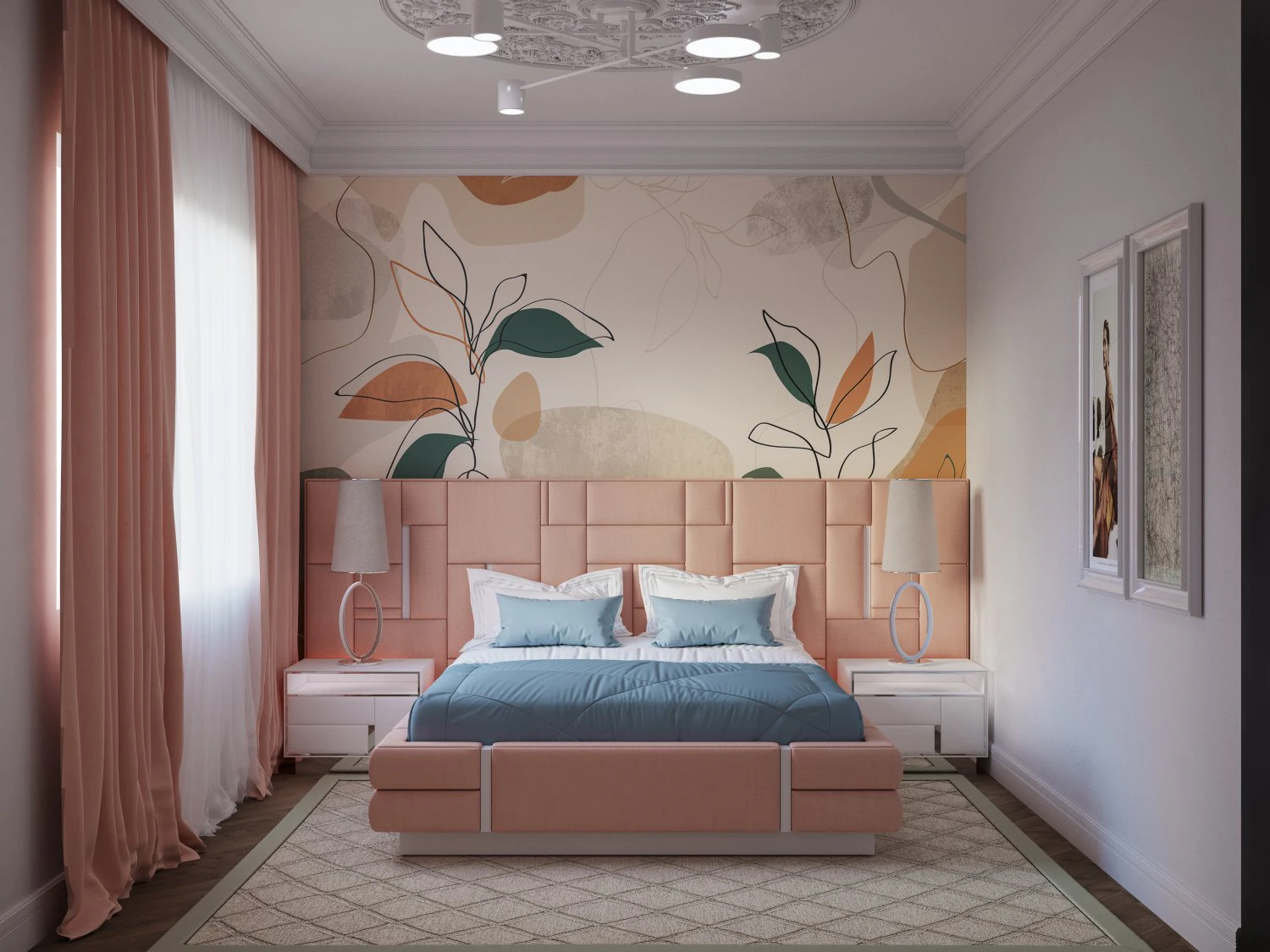 bedroom 01 3D Model .c4d .max .obj .3ds .fbx .stl .blend 
