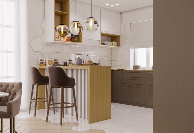 livingroom and kitchen 02 3D मॉडल .c4d .max .obj .3ds .fbx .stl .blend 