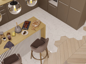 livingroom and kitchen 02 3D मॉडल