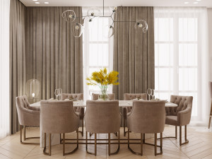 livingroom and kitchen 02 3D मॉडल