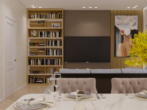 livingroom and kitchen 02 3D मॉडल