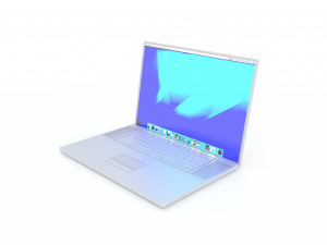 notebook apple Modelo 3D