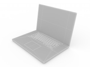 notebook apple Modelo 3D