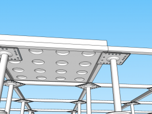 technical floor Modello 3D
