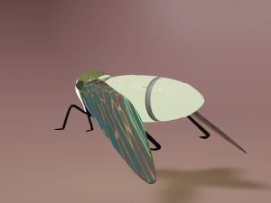 cicada have simple wing ring 3D Model