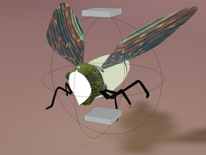 cicada have simple wing ring Modèle 3D