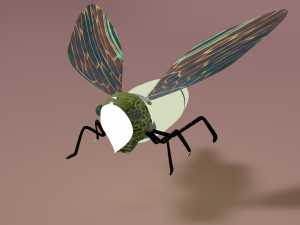 cicada have simple wing ring Modèle 3D